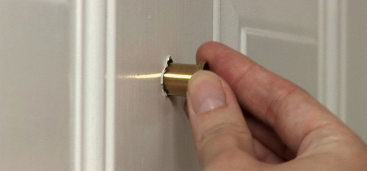 peephole door repair in Kendall